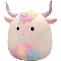 Squishmallows P20 Dagnus Highland Cow (206542) Teddybär Rosa Rosa Taille unique