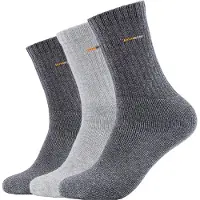 Camano Unisexe, Chaussettes, Sport Tennis, Gris, (Lot de 3, 35 - 38)