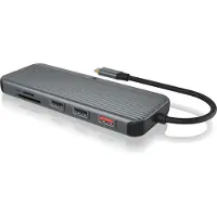 Icy Box IB-DK4060-CPD - Station d'accueil - pour ordinateur portable - USB-C 3.2 Gen 2 - 2 x HDMI, DP - 1GbE (IB-DK4060-CPD)