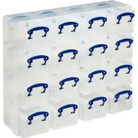 Really Useful Box Box 0.3CORG Boîte de rangement 0.3CORG 16x 0,3 l transparent 37,5 x 12,5 x 31,0 cm