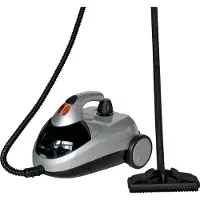 Clatronic Nettoyeur vapeur cylindrique DR 3280, 1,5 L, 1500 W, noir et gris.
