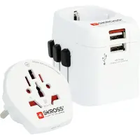 Skross Adaptateur mondial Pro Light USB - World