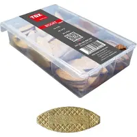Tox Bois plat plat Miniet biscuit bois 100 pièces