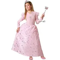 Atosa Fairy Godmother Girl Costume Rose 7-9 Years Enfants