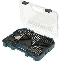 Makita E-16988 Drill Set 45 Units Bleu,Noir