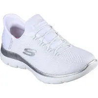 SKECHERS Baskets basses 'Summits- Diamond Dream' argent / blanc