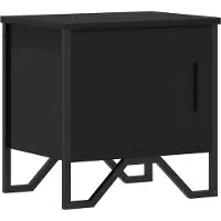 vidaXL Table de chevet Noir 40 x 30 x 40 cm Aggloméré