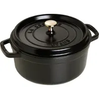 Staub Cocotte, Poêle + casserole, Noir