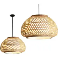 Toolight Lampe Suspendue APP1648-1CP 35cm Brown