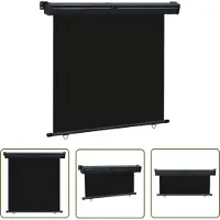 The Living Store Store latéral pour balcon 175x250 cm Noir