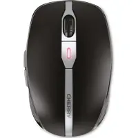 Cherry MW 9100 - Souris - 6 boutons - sans fil - 2,4 GHz, Bluetooth 4,0 - récepteur sans fil (USB) - noir (JW-9100-2)