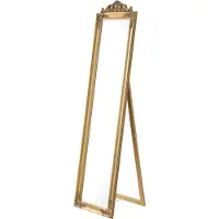 En.casa Miroir sur pied 'Arezzo' 160x40 cm rectangulaire basculant or