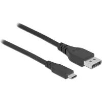 DeLOCK 902091101 1.5 M Displayport To Usb-c Cable Argenté