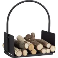 Relaxdays Panier à bois pour cheminée