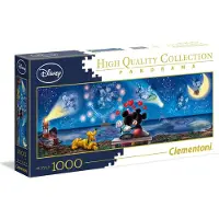 Clementoni Puzzle panoramique Disney Mickey & Minnie (1000 pièces)