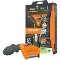 Furminator M Long Hair Dog Brush Orange