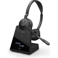 Jabra Engage 75 SE Stéréo (Sans fil, USB-A, USB-C, Réunion Google, Zoom), Casque micro de bureau, Noir