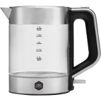 OBH Nordica Venice Glass electric kettle Acier inoxydable, Transparent, Bouilloire électrique, Argent