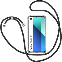 Screen Guard Professional Étui Xiaomi Redmi Note 13 4G Loopster Necklace, Bandoulière pour smartphone, Transparent