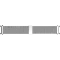 Samsung Montre 4 Bracelet M/L (20 mm, Acier inoxydable, Métal), Sangles de montre, Argent