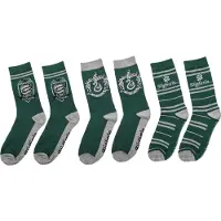 Cinereplicas Unisexe, Chaussettes, Serpentard, Vert, (Lot de 3, Taille unique)