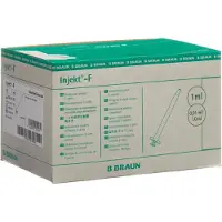 B Braun Injekt Fine Dosage Seringues d'injection Solo Luer 1ML (100 pièces)