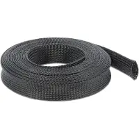 DeLOCK Gaine tressée extensible 10m x 25mm noir