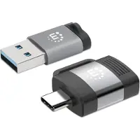 Manhattan 356329 2er Set USB-C auf USB-A & USB-A auf USB-C-Adapter
