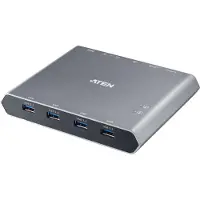 Aten Commutateur Kvm à 2 Ports 4k Displayport Usb-c Avec Passage D'al