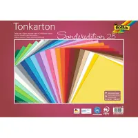 Folia Carton d'argile, (l)350 x (h)500 mm, 220 g/qm, assorti (220 g/m², 1x)