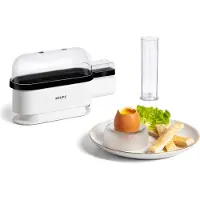 Krups EG 234115 Ovomat Trio, Cuiseur à œufs, Noir, Blanc