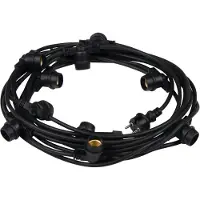 Kanlux S.A. Chaîne lumineuse LED 35754 IP44 10x E27 max. 10W 11m noir