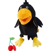 Haba Teo Crow Puppet Jaune