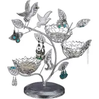 Relaxdays Arbre bijoux, Argent