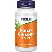 NOW,NOW Foods,NOW,NOW Foods , Extrait de Ginseng Panax, 100 Gélules Végétales