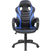 Rocada Chaise de jeu Student bleu, Chaise gaming, Bleu, Noir