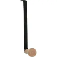 Zeller Set d'accroche-portes, 2 pièces, métal/bois, noir