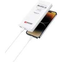 Skross 74796 Powerbank Reload 20 PD 100 W, 20000 mAh, blanc - Powerbank pratique avec Power Delivery et Quick Charge pour le mode de charge rapide