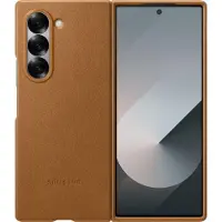 Samsung Coque en cuir pour Galaxy Z Fold6 - Tan