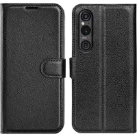 Screen Guard Professional Housse cuir Sony Xperia 1 VI Leather Guard (Sony Xperia 1 VI), Coque pour téléphone portable, Noir