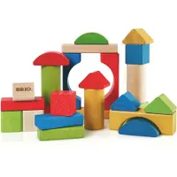 BRIO Blocs de construction en bois colorés, 25 pièces 63011400