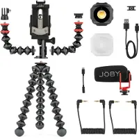 Joby GP Adv. Kit de vlogging mobile (Matières plastiques), Trépied, Noir