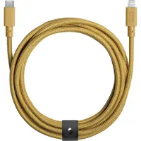 Native Union , Eco Belt Câble USB-C / Lightning - 3m, Jaune