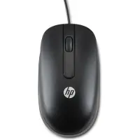 HP USB Optical Scroll Mouse, ambidextre, optique, USB type A, 800 DPI, noir