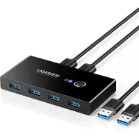 UGREEN Switch KVM US216 4x USB 3.0 Noir