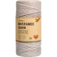 Folia Fil Macramee, Fil + laine, Gris