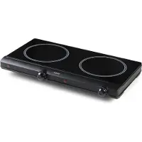 Domo Réchaud vitroceramique 2 feux 2500w - - DO339KP -