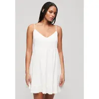 Superdry Beach Sleeveless Short Dress Blanc 2XS Femme