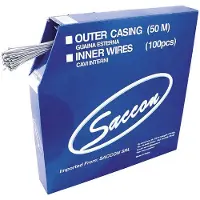Saccon Galvanized Steel Change Cables Shift Cable 100 Units Bleu 1.2 x 2030 mm