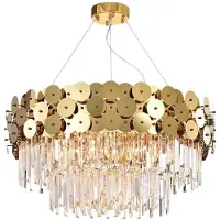 Toolight Lampe Suspendue APP1473-CP 60cm Gold